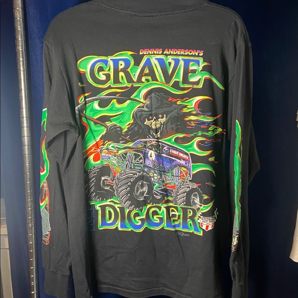Vintage Dennis Anderson Grave Digger long sleeve